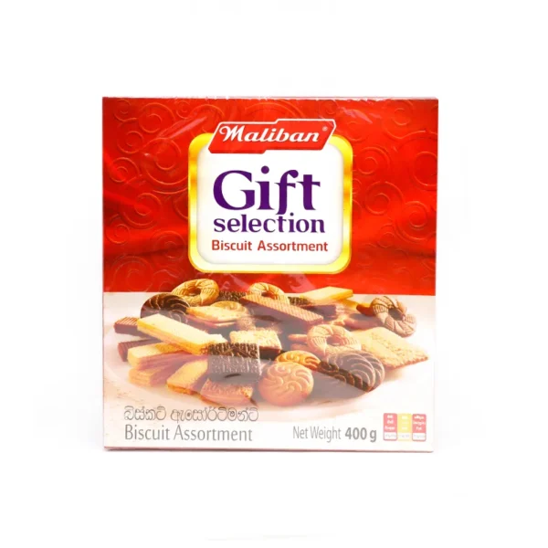 Maliban Gift Selection Biscuit Assortment 400G මැලිබන් ගිප්ට් සිලෙක්ෂන් බිස්කට් මිශ්‍රය 400 ග්‍රෑම්